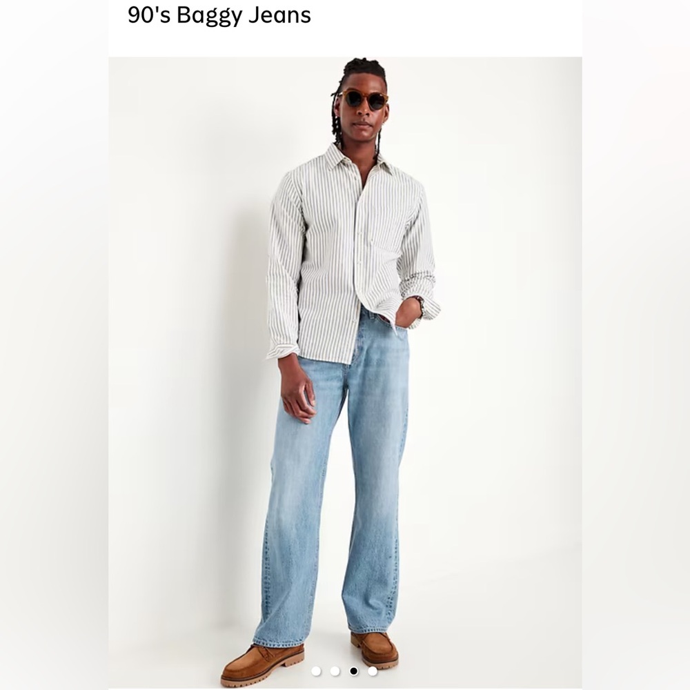 Old Navy Light Blue 90’s Baggy Jeans 40X32
